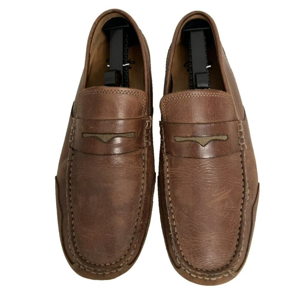 Brown Leather Men’s Slip-On Loafers